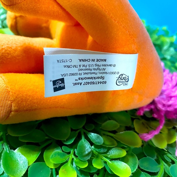 MY LITTLE PONY G3 VINTAGE 2003 SPARKLEWORKS PONY COLLECTIBLE PLUSH 6” SITTING - Picture 11 of 11